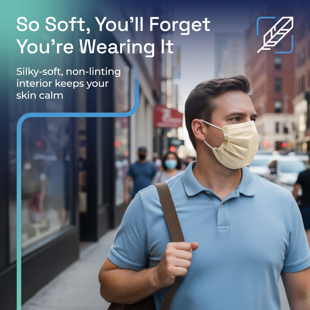 Surgical Masks Beige detail