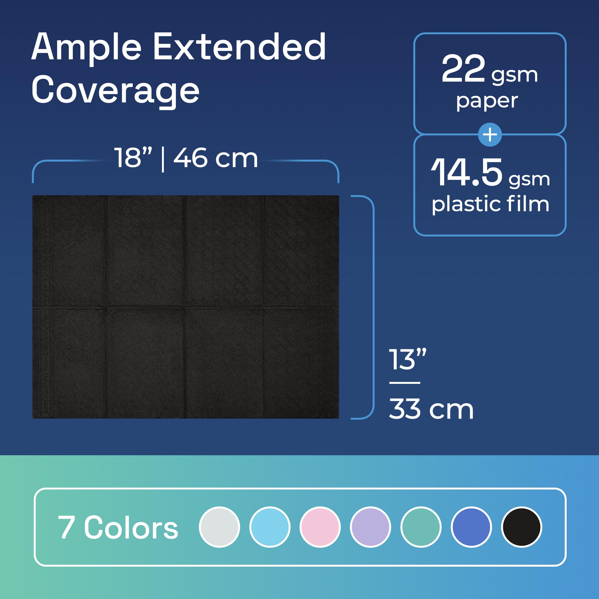 Dental Bibs Black detail