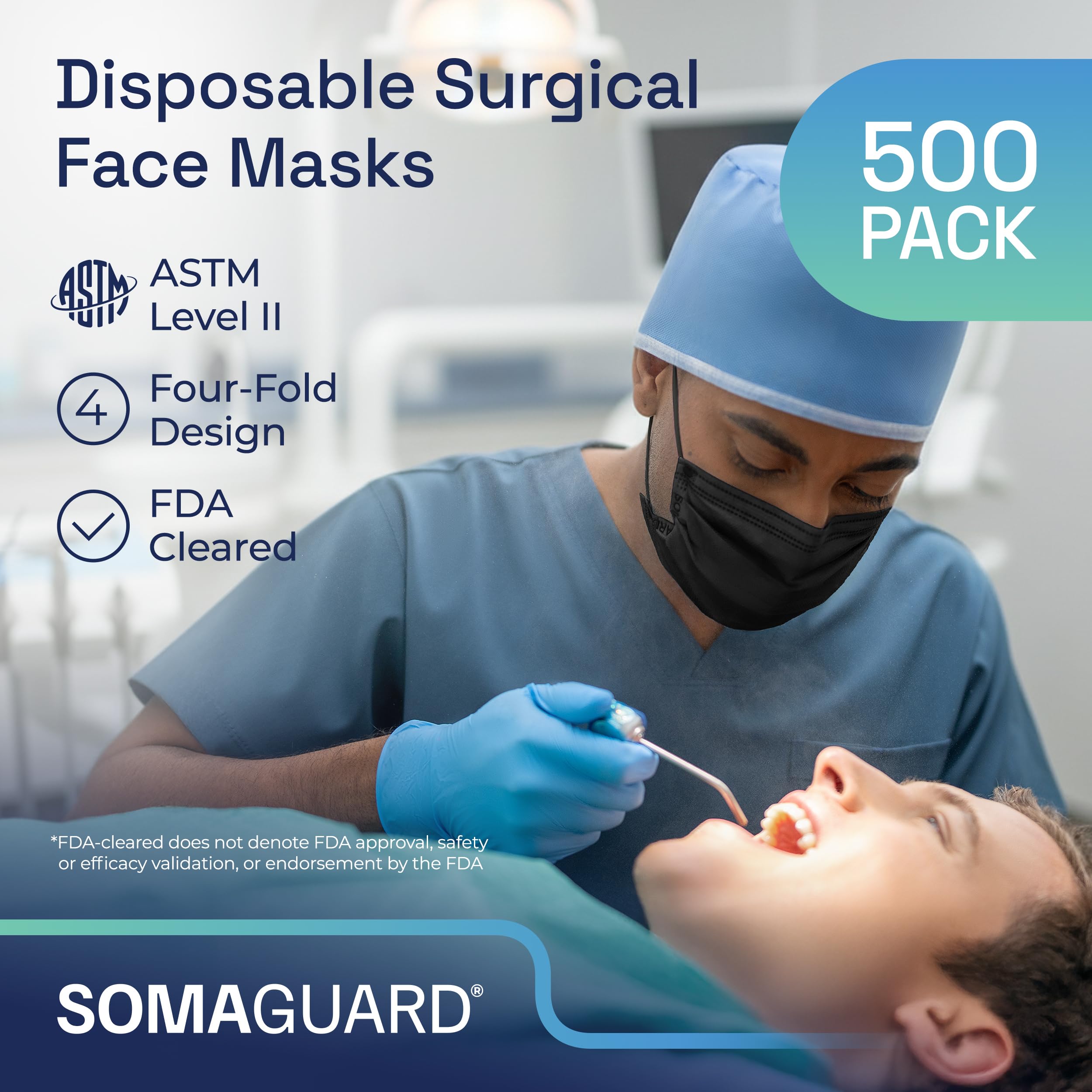 Surgical Masks Black case pack