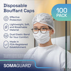 Bouffant Caps White details