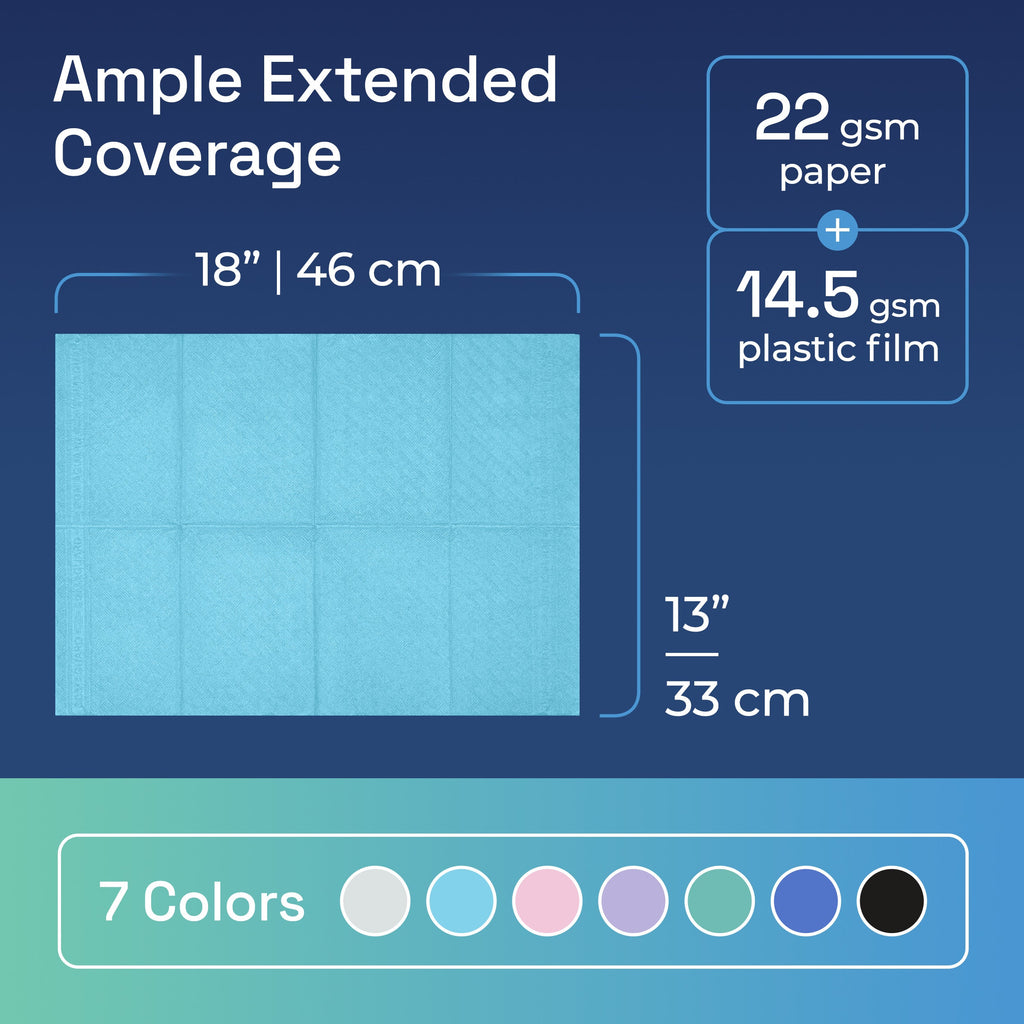 Dental Bibs Light Blue details