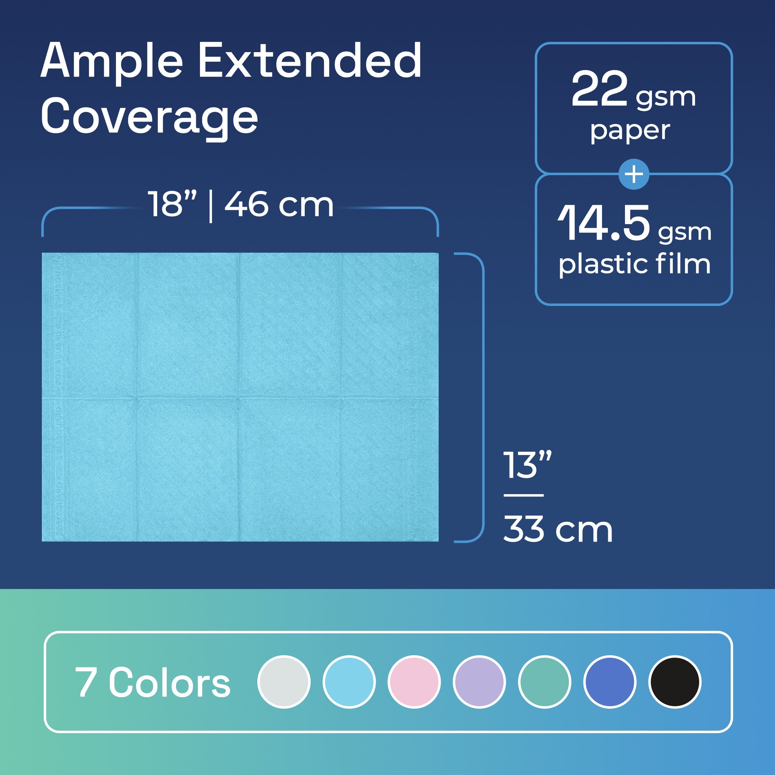 Dental Bibs Light Blue details