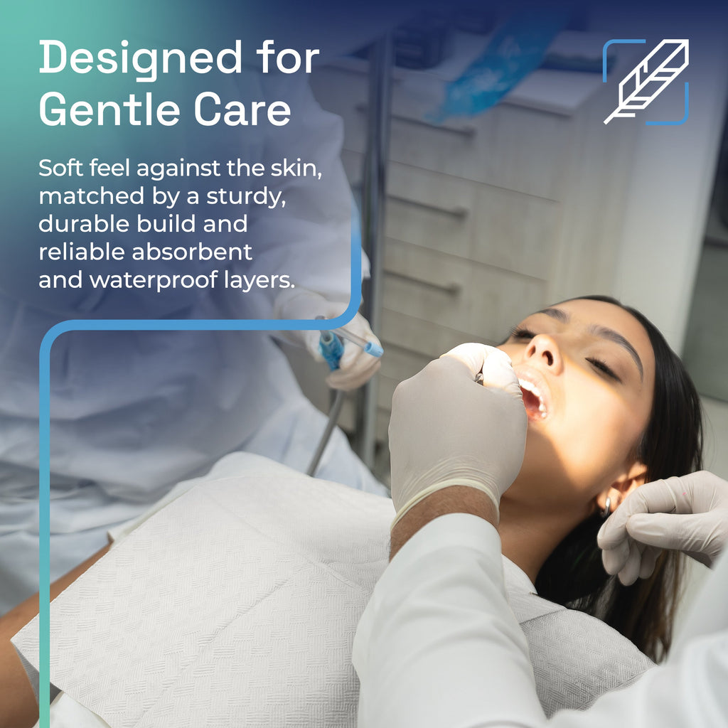 Dental Bibs Beige details