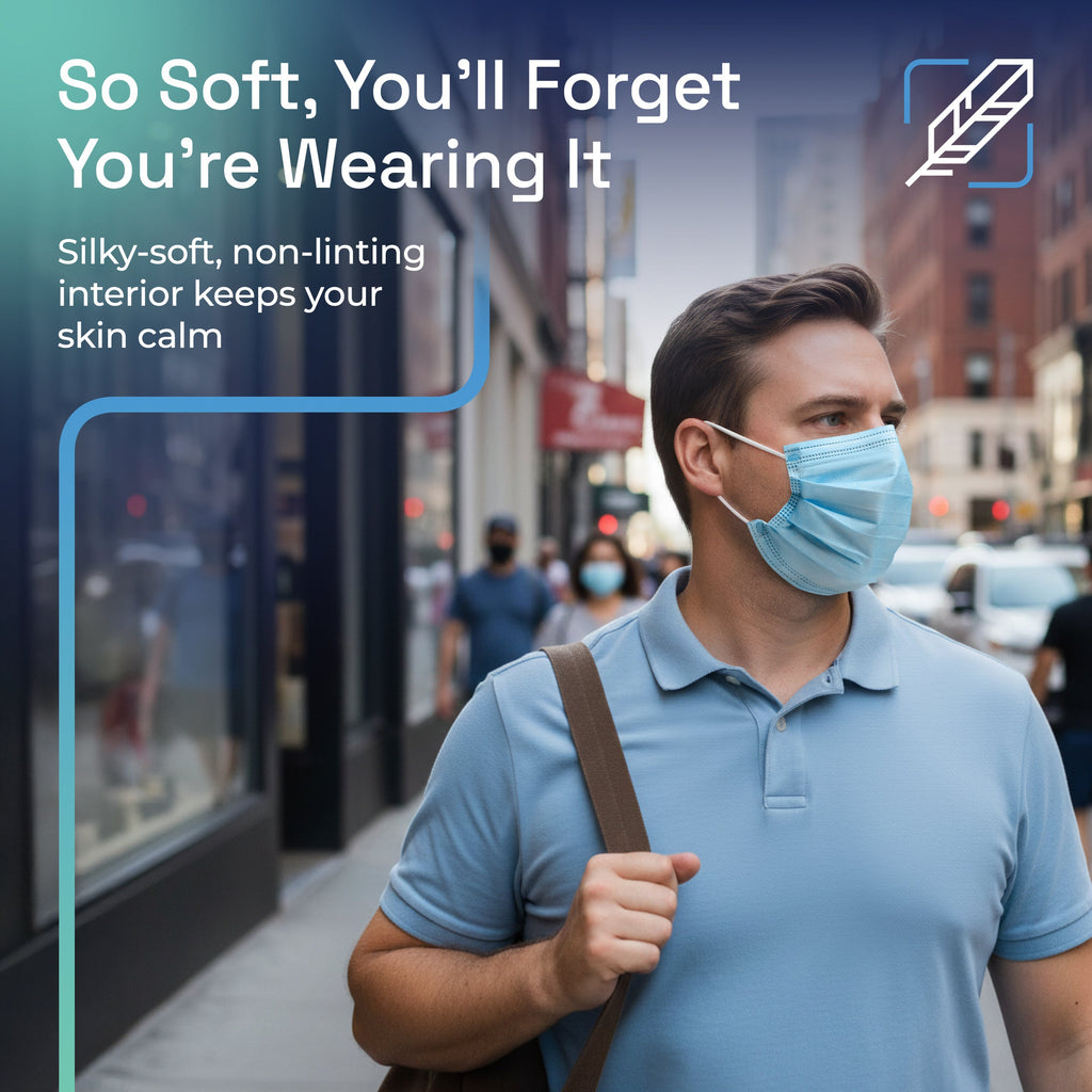 Surgical Masks Blue details