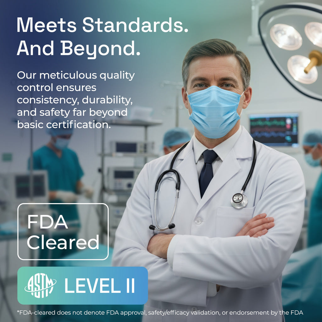 Surgical Masks Blue details