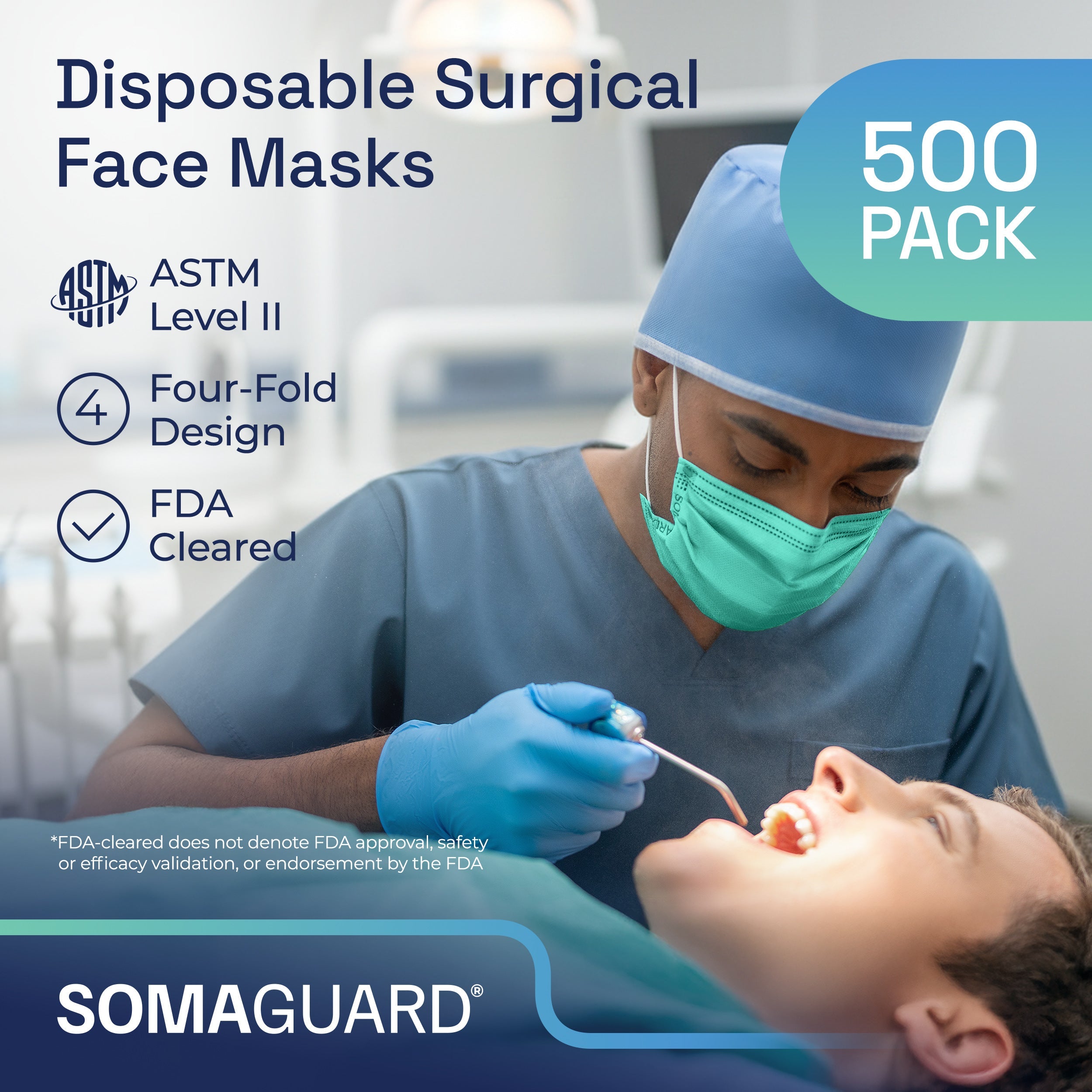Surgical Masks Green details