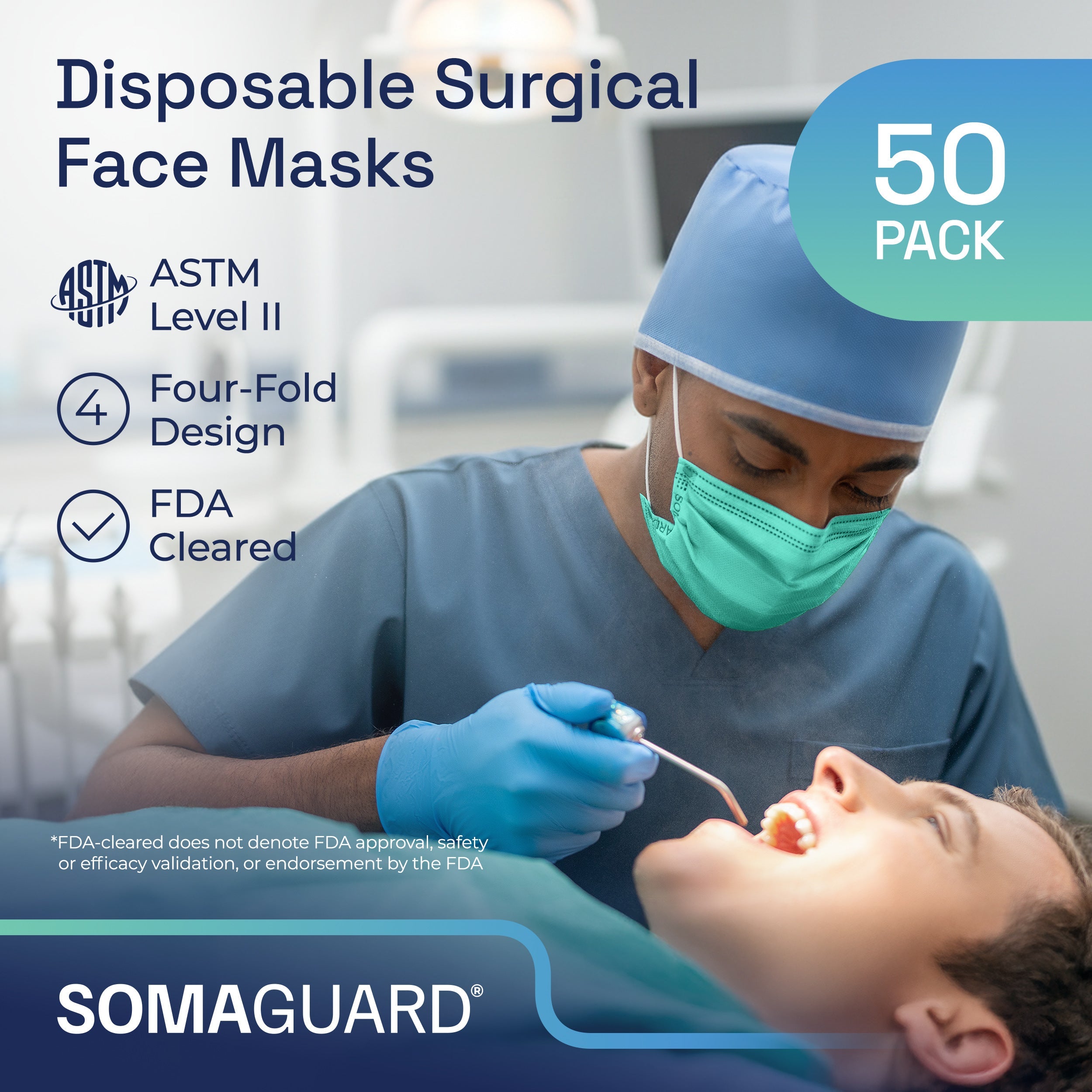 Surgical Masks Green details