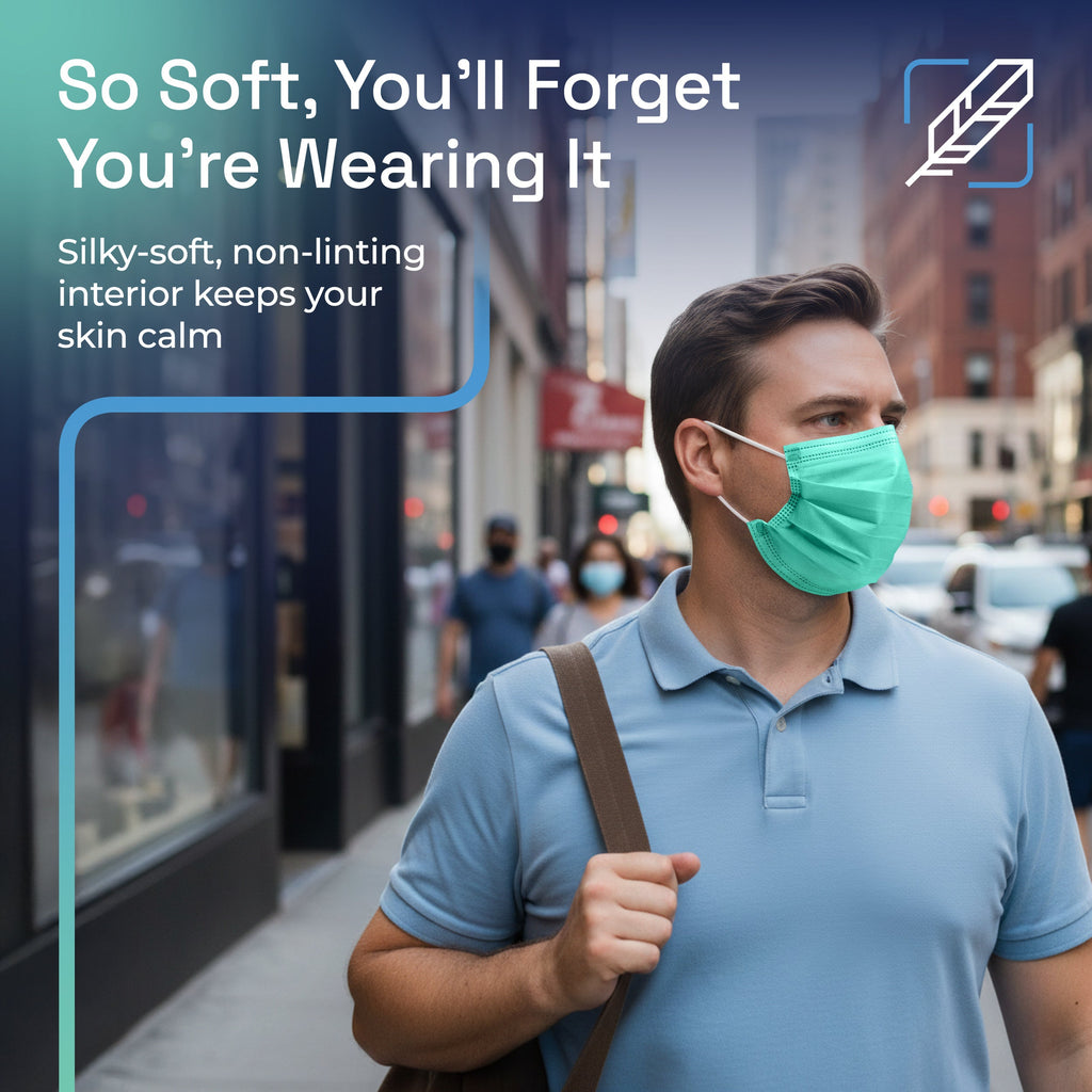 Surgical Masks Green details