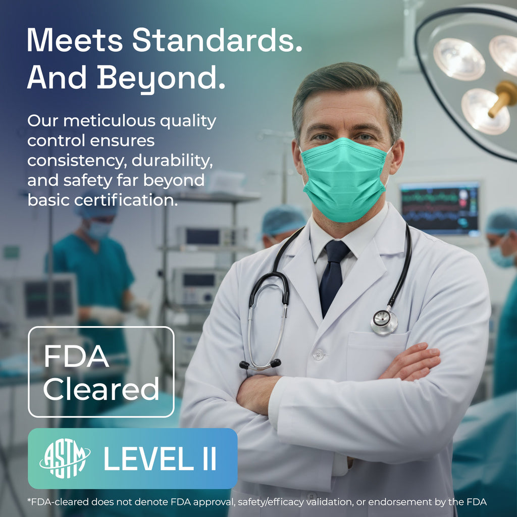 Surgical Masks Green details