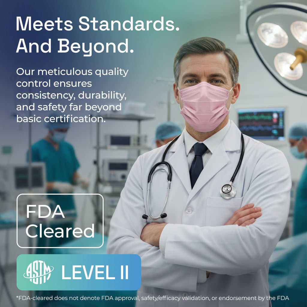 Surgical Masks Pink details