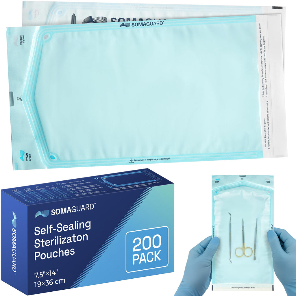 SomaGuard sterilization pouches 7.50" x 14" / 200
