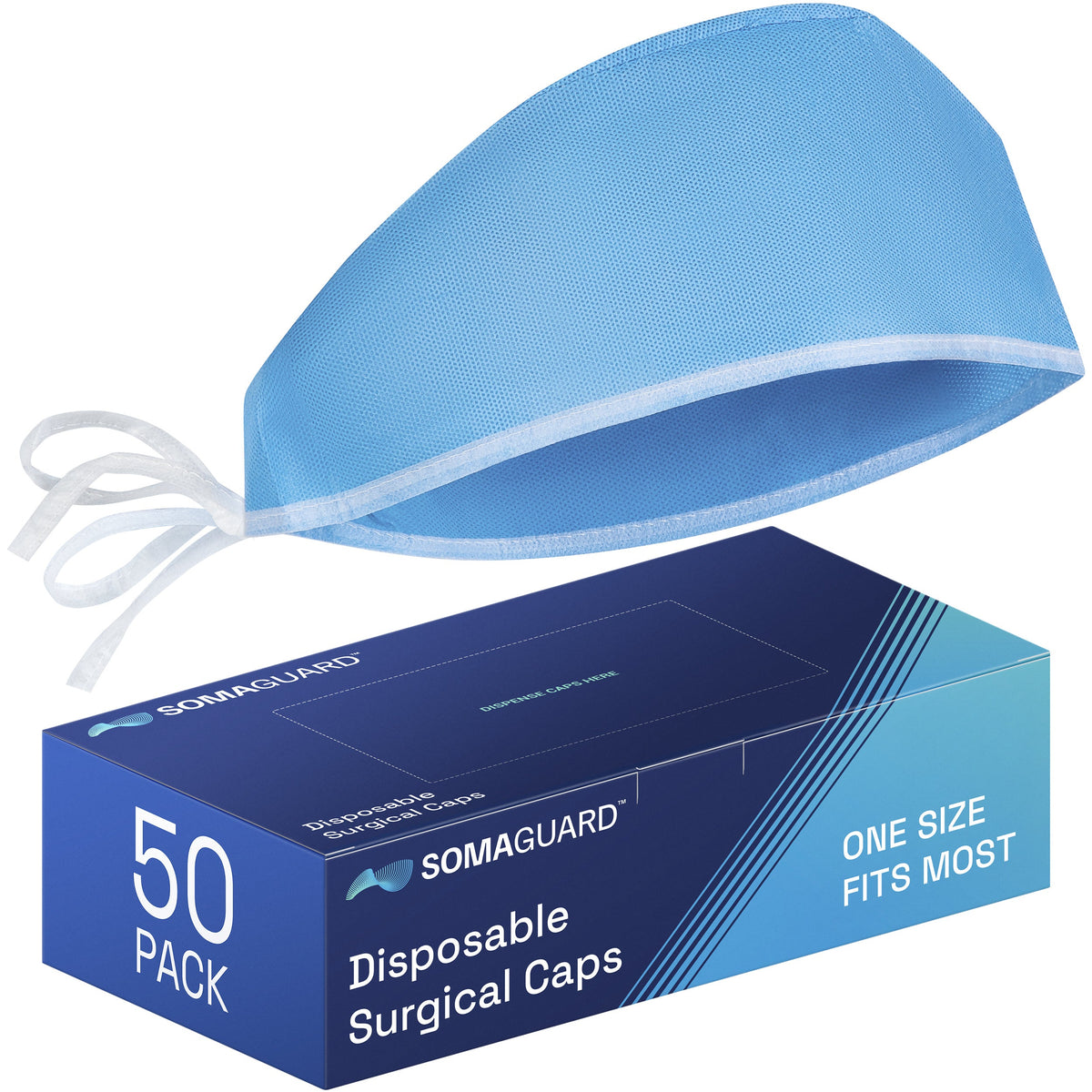 Surgical Caps with Ties packaging