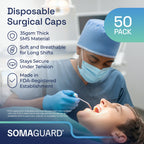 Surgical Caps with Ties details