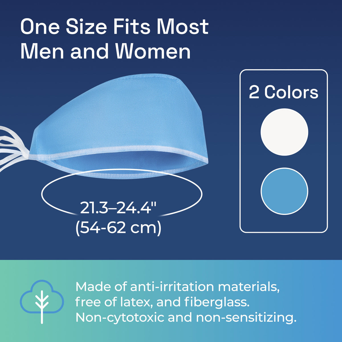 Surgical Caps with Ties details