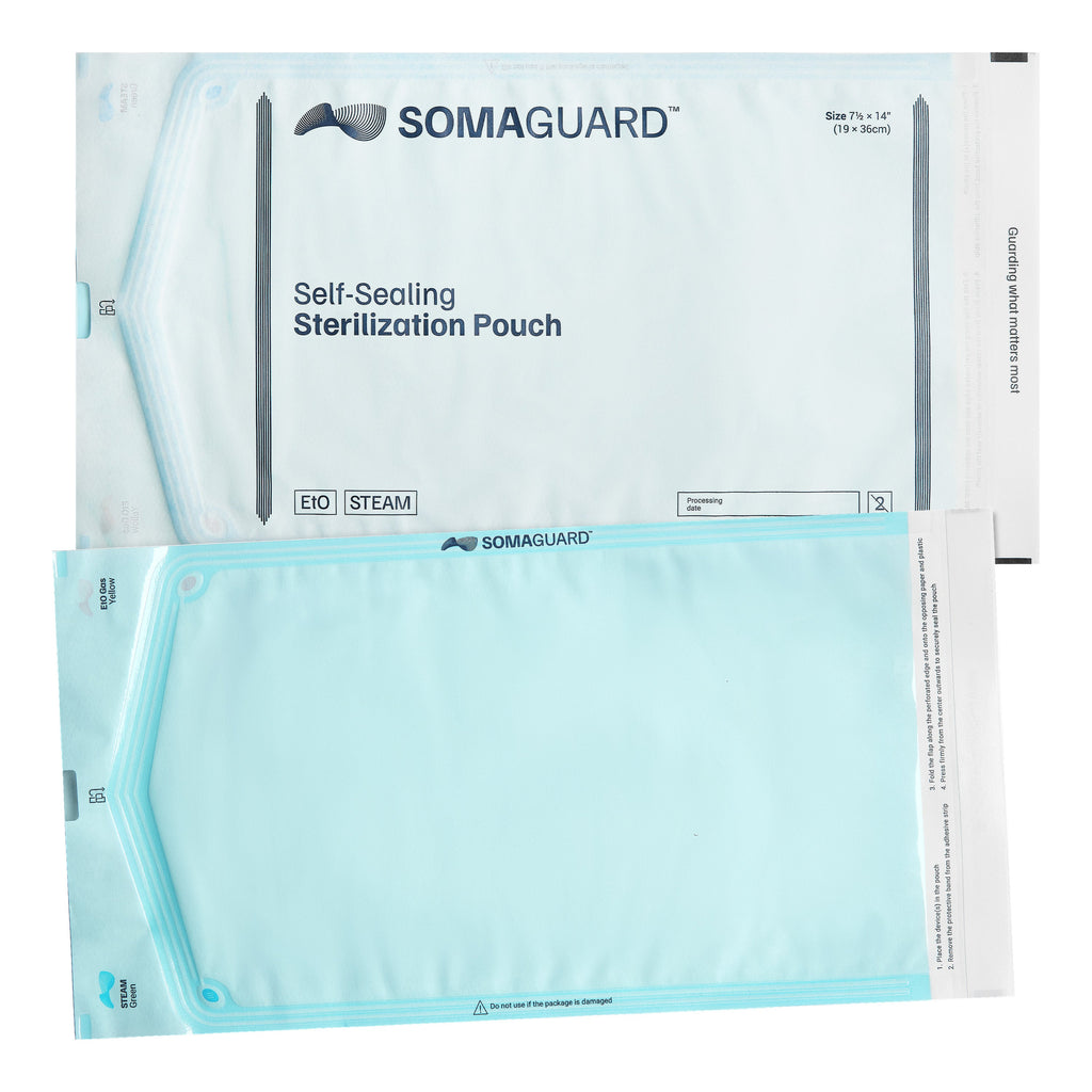SomaGuard sterilization pouches 7.50" × 14"
